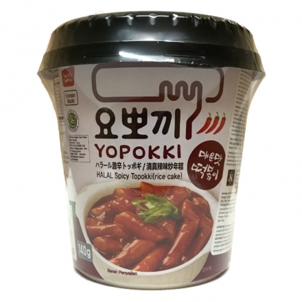 Yopokki Cup Ricecake-Halal Spicy Flavor 140g