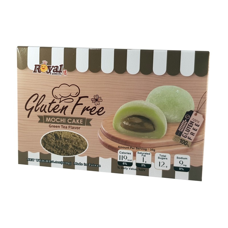 ROYAL FAMILY Green Tea Mochi (Gluten Free) 210g