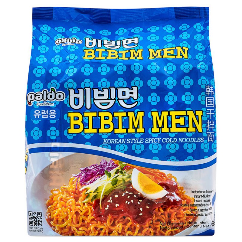 PALDO Spicy Cold Noodle (Bibim Men)Pack (130gx5pcs) 650g