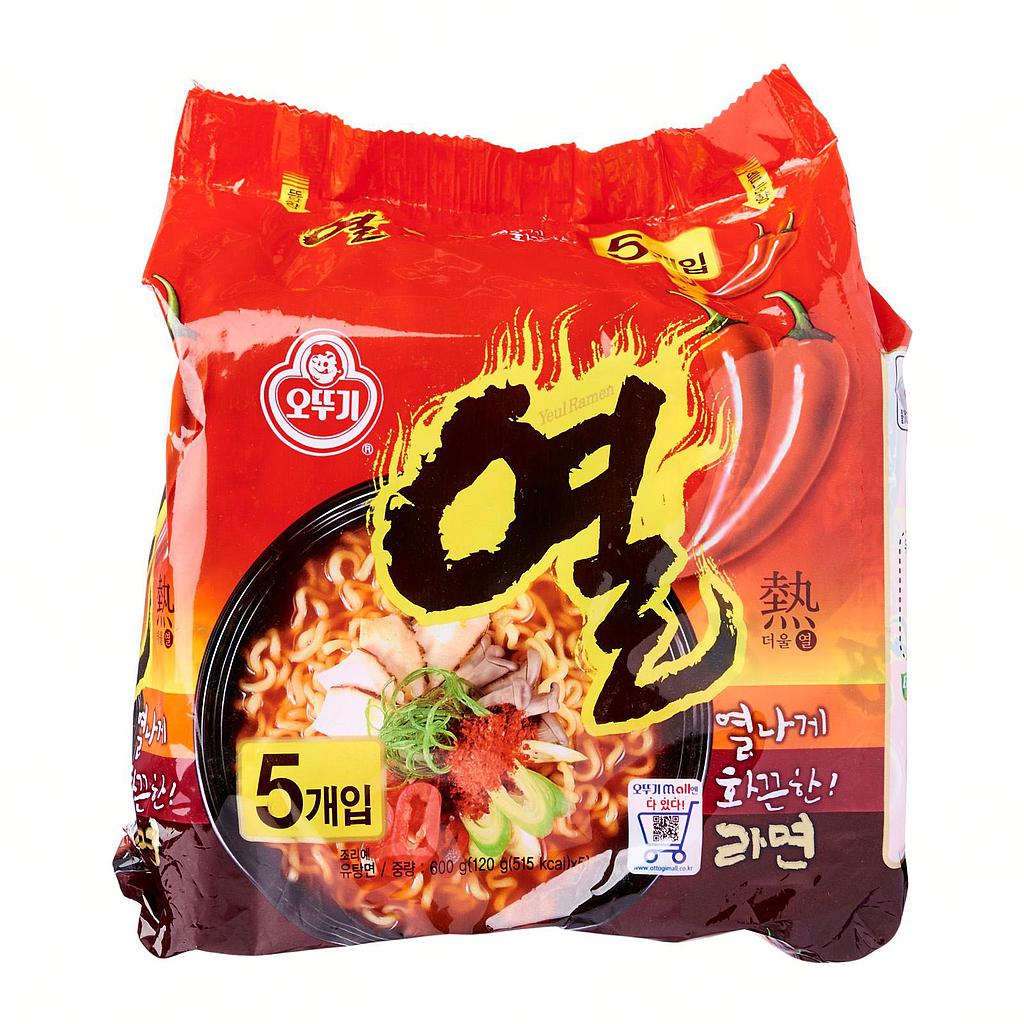 OTTOGI Yeul Ramen-Extra Spicy Pack (120gx5pcs) 600g