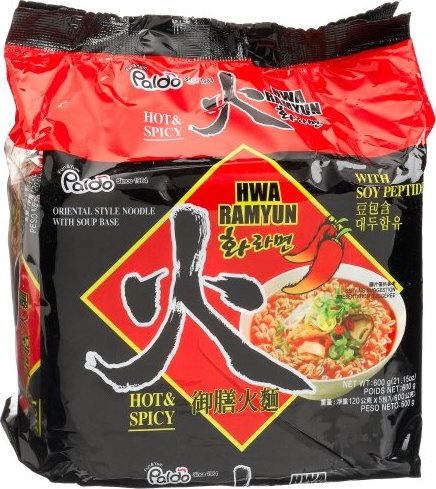 PALDO Hwa Ramen-Hot&amp;Spicy 5packs 600g