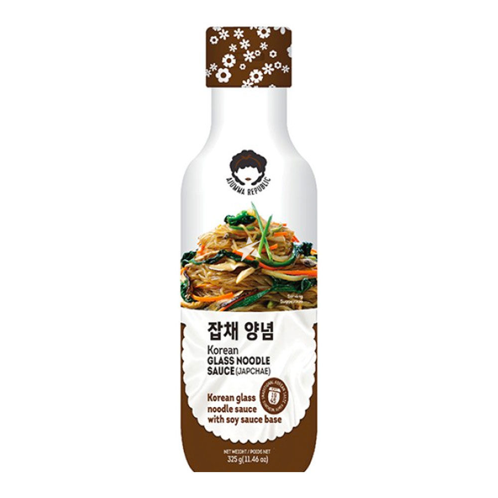 AJUMMA REPUBLIC Japchae Sauce - Korean Stir-fried Sweet Potato Noodle Sauce 300g