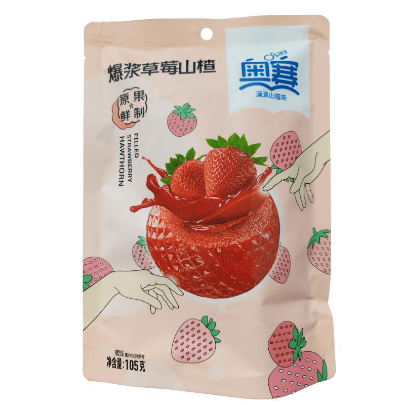 奥赛 爆浆草莓山楂 105g