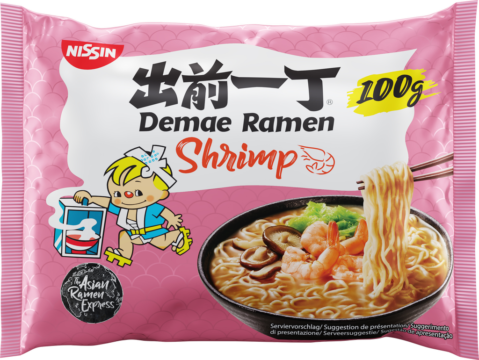 NISSIN Demae Ramen Shrimp Flavour 100g