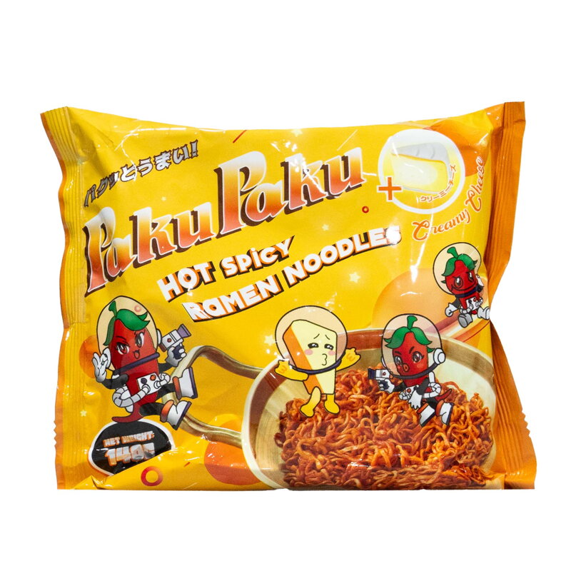 PAKUPAKU Hot Spicy Noodles - Creamy Cheese 140g
