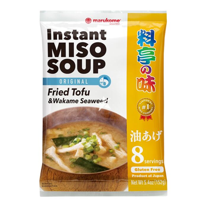 MARUKOME Instant Miso Soup Fried Tofu&amp;Wakame Seaweed 152g