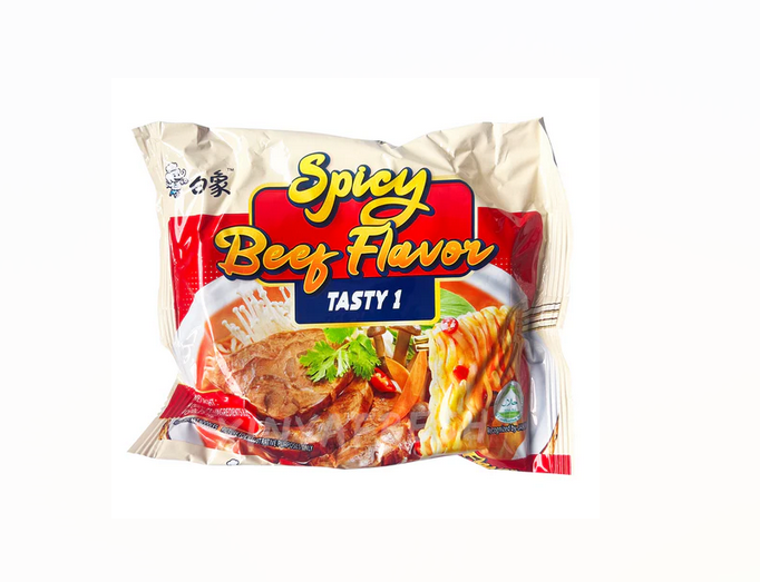 BAIXIANG Soup Instant Noodles Spicy Beef Flavor 81g