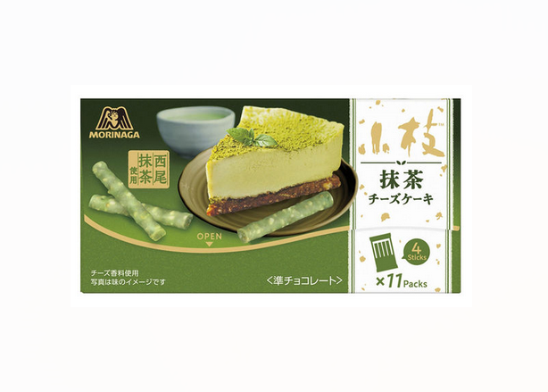 MORINAGA 抹茶芝士蛋糕味饼干棒 59.4g