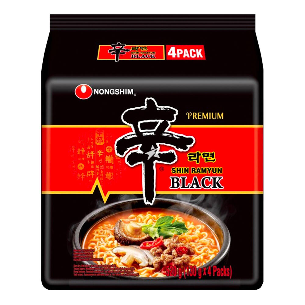 NONGSHIM Shin Ramyun Black Multipacks (4x130g)