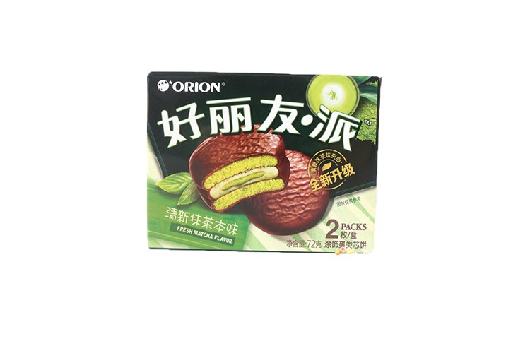 ORION Choco Pie -Matcha Flavour 2pcs 72g