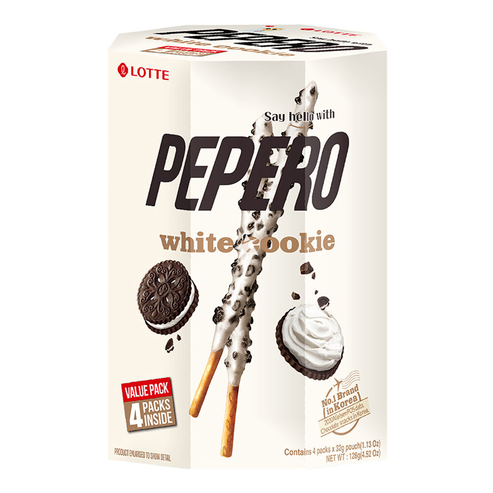 LOTTE Pepero-White Cookie Value Pack 128g