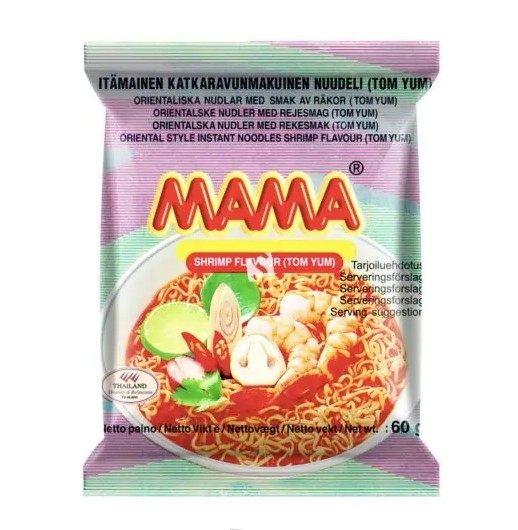 MaMa Shrimp Flavor (Tom Yum) Instant Noodle 60g