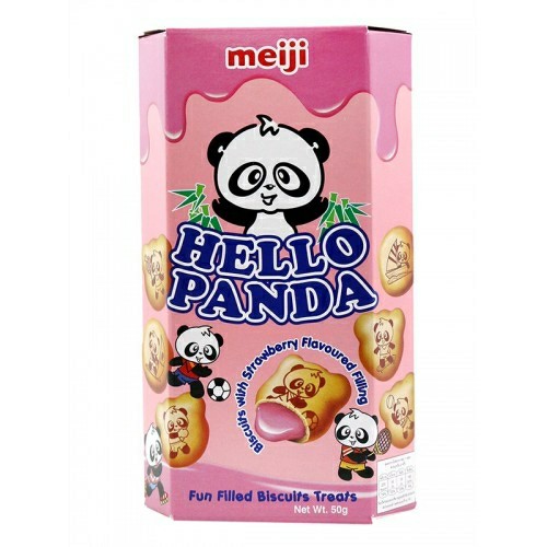 MEIJI Hello Panda Biscuits-Strawberry Flavor 50g
