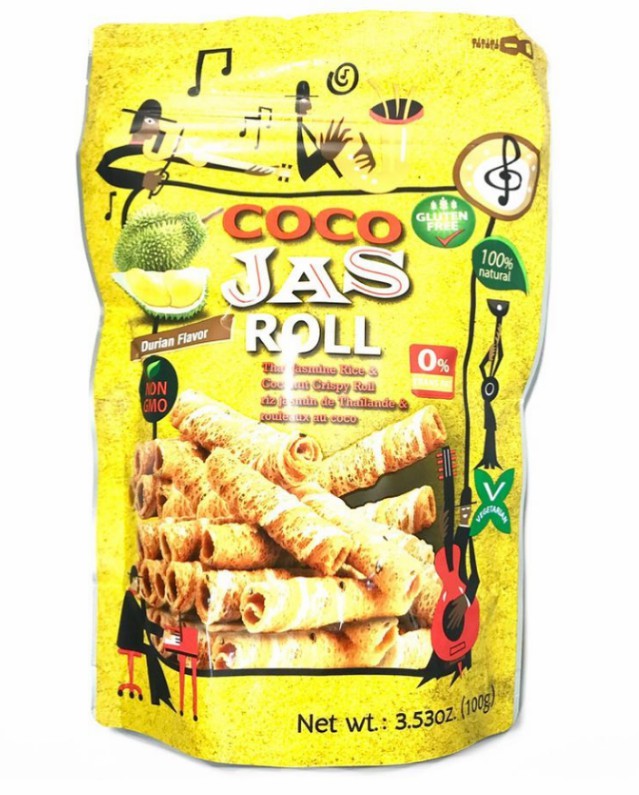 Coco 椰奶蛋卷-榴莲味 100克
