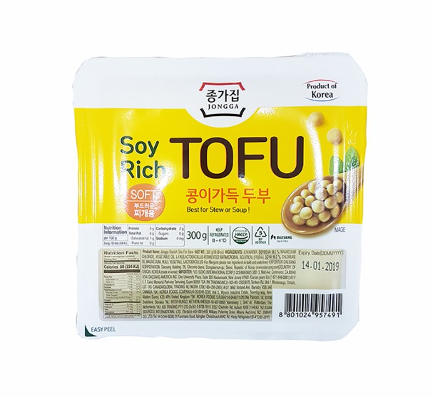 Jongga Soy Rich Tofu-Soft 300g