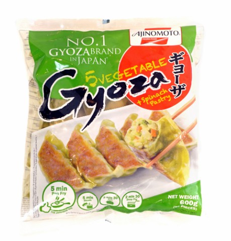 Ajinomoto Five Vegetable Gyoza (Spinach Pastry) 600g