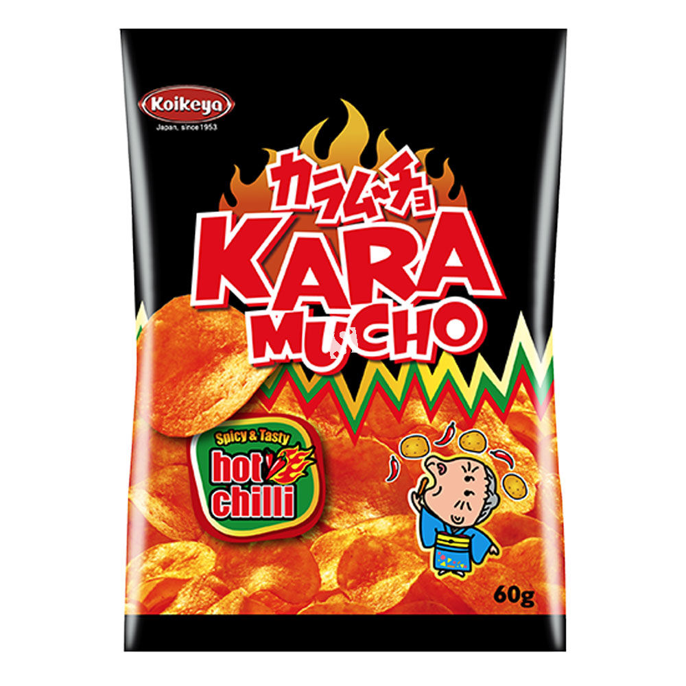 KOIKEYA Kara Mucho Chips Hot Flat Cut 60g