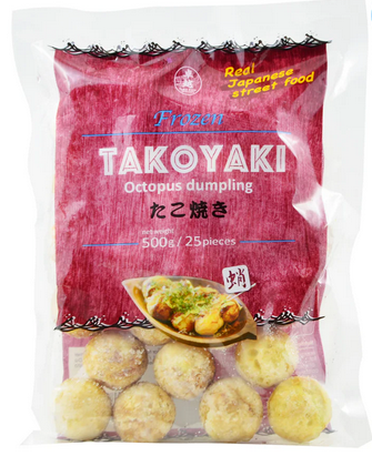 TAKU ETSU Frozen Takoyaki Octopus Balls 500g