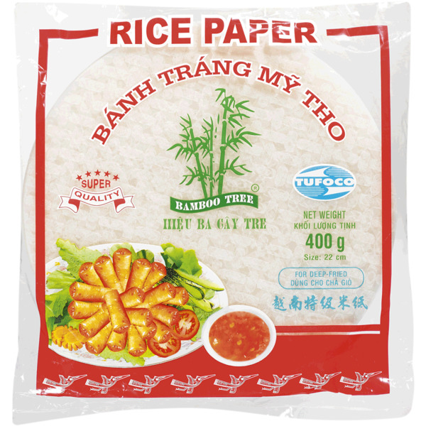BAMBOO TREE 22cm Rice Paper-Deep Fried 400g