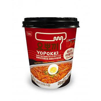 YOPOKKI Ricecake&Ramen Cup-Hot&Spicy Flavor 145g