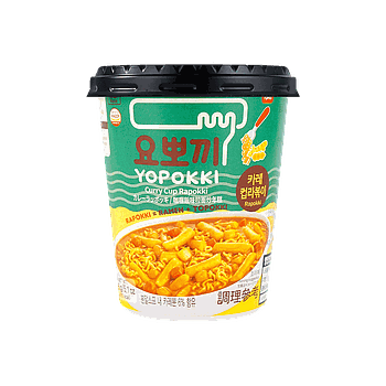 YOPOKKI Ricecake & Ramen Cup - Curry Flavour 145g