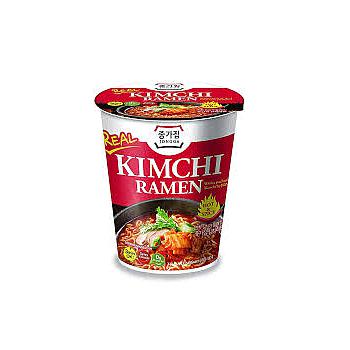 JONGGA Kimchi Ramen Soup Noodle Cup 82.5g
