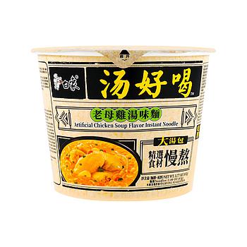 BAI XIANG Bowl Instant Noodles - Artificial Chicken Soup Flavor 107g