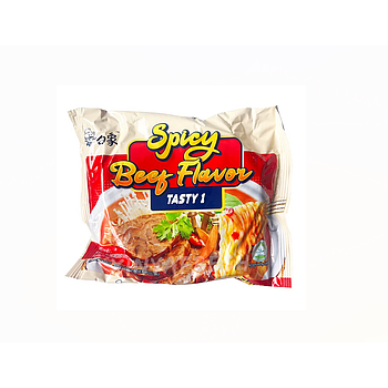 BAIXIANG Soup Instant Noodles Spicy Beef Flavor 81g