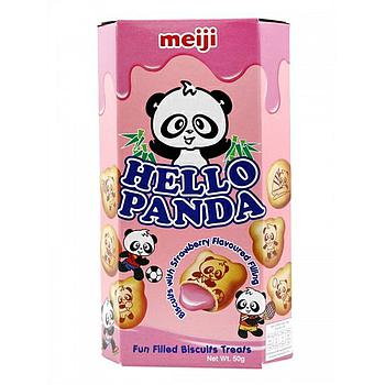 MEIJI Hello Panda Biscuits-Strawberry Flavor 50g