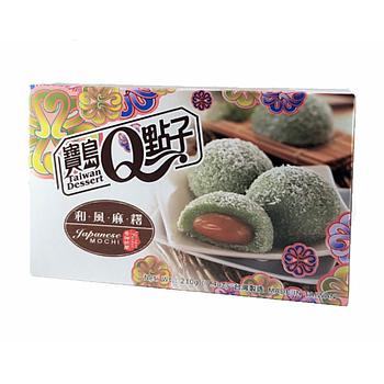 Q-Brand Mochi-Coconut Pandan Flavor 210g